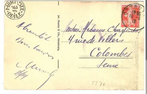 Mont Ste Odile  von 1919  (AK5572)