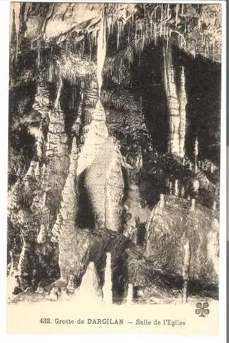 Grotte de DARGILAN - Salle de l'Eglise  von 1915 (AK5577)