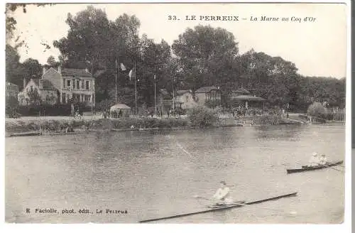 LE PERREUX - La Marne au Coq d'Or von 1918  (AK5607)