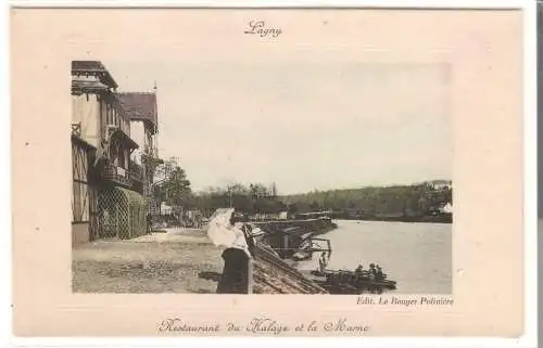 Lagny - Restaurant du Halage et la Marne von 1903 (AK5629)
