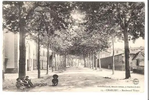 Charlieu - Boulevard Thiers von 1908 (AK5632)