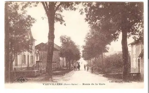 Vauvillers - Route de la Gare von 1910 (AK5638)