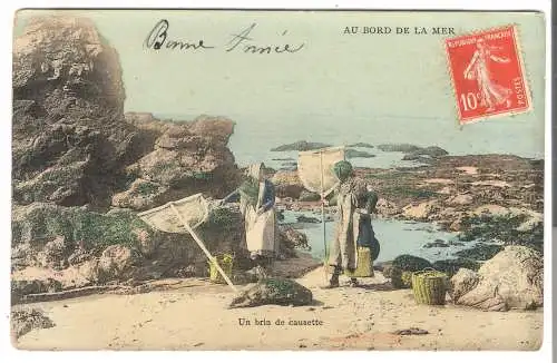 Au Bord de la Mer -  Un brin de Causette, von 1912 (AK5649)