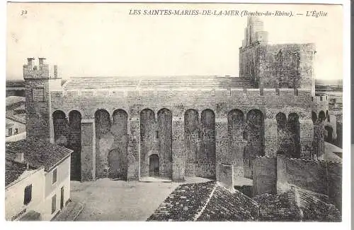 Les Saintes Maries de la Mer  - L'Eglise von 1935 (AK5656)