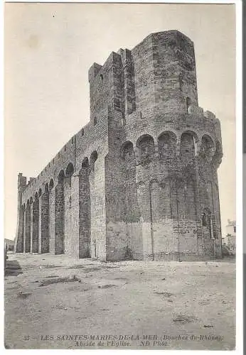 Les Saintes Maries de la Mer - Abside de L'Eglise von 1932 (AK5662)