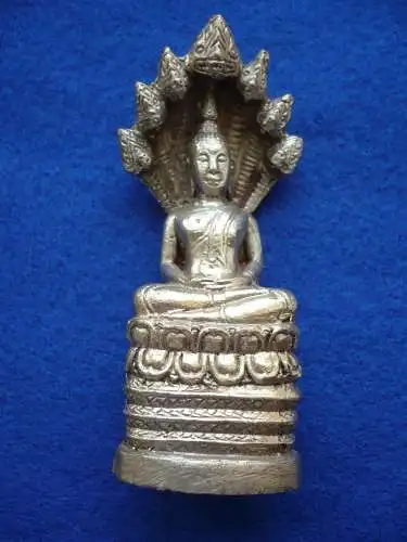 Buddha mit Baldachin - versilbert (988) Preis reduziert
