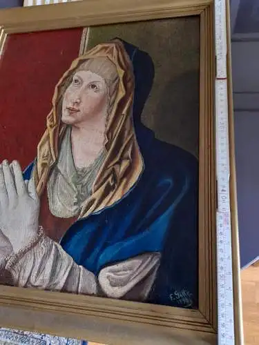 Maria betet - von Franz Paul Götte - dat.1946 (1157RG) Preis reduziert