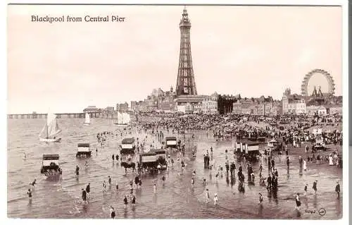 Blackpool from Central Pier von 1909 (AK5804)