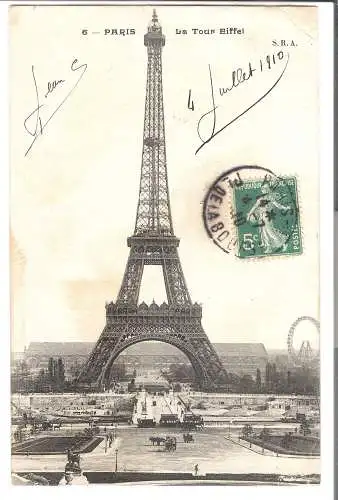 Paris - La Tour Eiffel  von 1910  (AK5817)