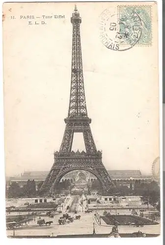 Paris - La Tour Eiffel  von 1905 (AK5821)