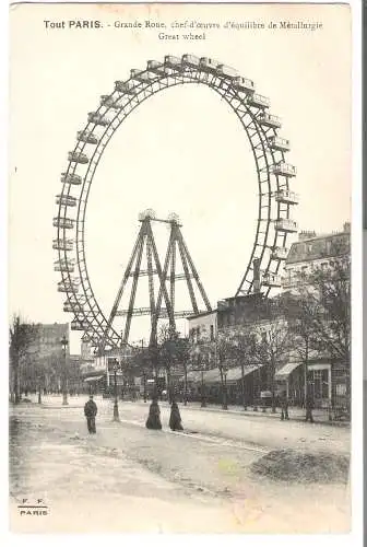 Paris - La Grande Roue von 1921  (AK5826)