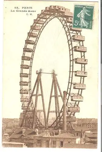 Paris - La Grande Roue von 1909  (AK5831)