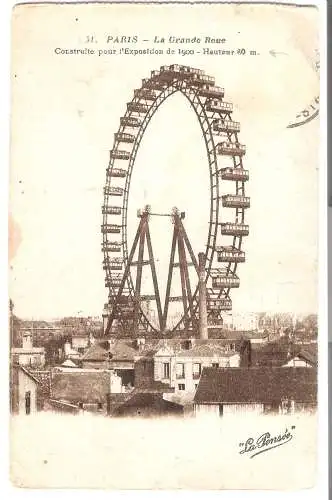 Paris - La Grande Roue von 1919  (AK5843)