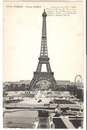 Paris - La Tour Eiffel  von 1912  (AK5856)