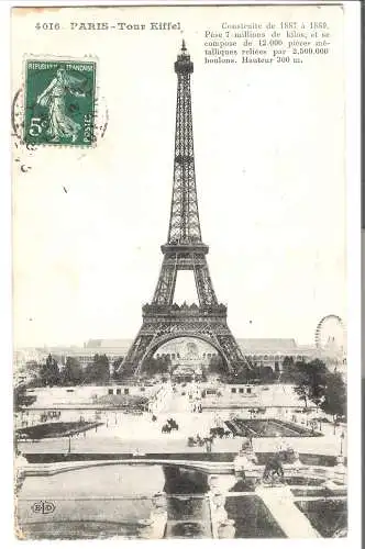 Paris - La Tour Eiffel  von 1912  (AK5857)