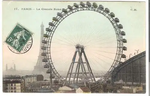 Paris - La Grande Roue  von 1908  (AK5872)