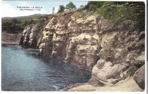 San Diego - The Caves - La Jolla  von 1950  (AK5905)