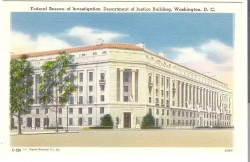 Washington D.C. - Federal Bureau of Investigation of Justice Building  von 1950 (AK5920)