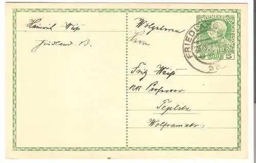 Ganzsache - Kaiserliche Königliche Österreichische Post  von 1912 (AK5923)