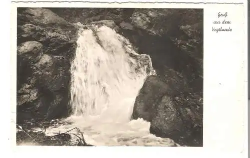 Gruß aus dem Vogtland - Rissfälle bei Falkenstein-Grünbach von 1936 (AK5935)