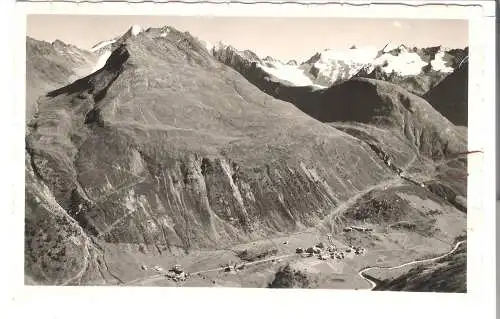 Ötztal - Tirol - Ober-Gurgl 1930m mit Festkogl 3046m - Gletscher - Lift Hohe Mut 2670m und Seelenkogl    von 1957  (AK5942)