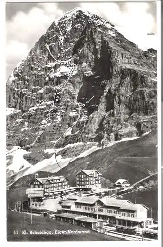 Kleine Scheidegg - Eiger-Nordwand  von 1962  (AK5946)