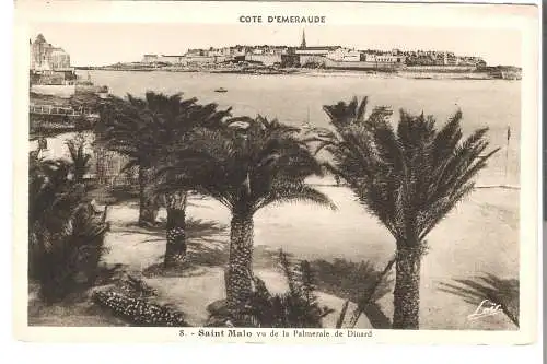 Cote d'Emeraude - Saint Malo vu de la Palmeaie de Dinard  von 1921 (AK5960)