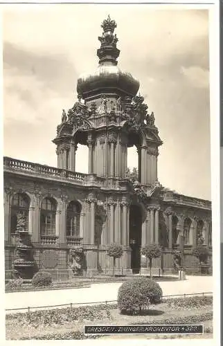 Dresden - Zwinger - Kronentor von 1928 (AK5961)