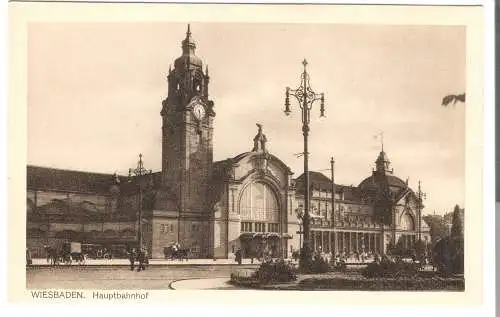 Wiesbaden - Hauptbahnhof  von 1917  (AK5983)