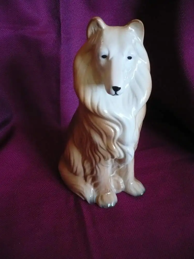 Porzellan Figur - Hund Collie (1012) Preis reduziert 0