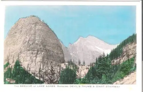 The BEEHIVE at Lake AGNES - Showing Devil's Thumb & Giant Stairway von 1959  (AK6003)