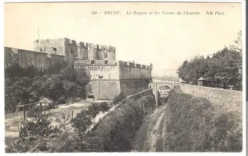 Brest - Le Donjon et les Fossés du Château - von 1912  (AK6093)