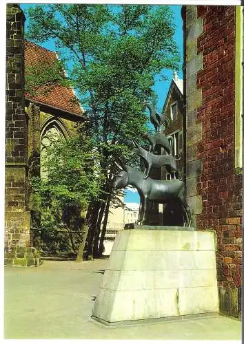 Bremen - Die Bremer Stadtmusikanten - von 1964  (AK6103-1)