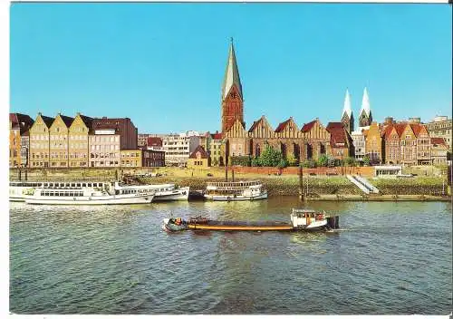 Bremen - Partie an der Weser - von 1964   (AK6106)