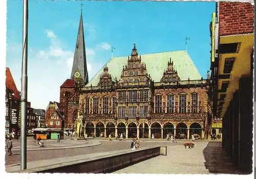 Bremen  - Rathaus mit U.L. Frauenkirche - von 1962 (AK6147)