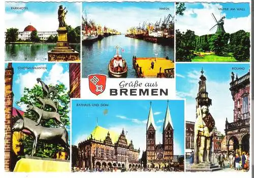 Bremen  - 6 Ansichten - von 1962 (AK6155)