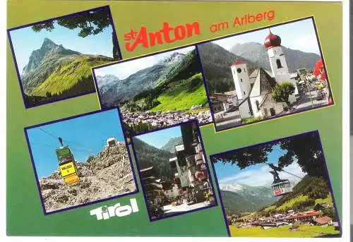 St. Anton am Arlberg - 6 Ansichten - von 1972 (AK6273)