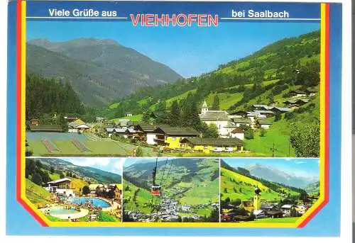 Viehhofen bei Saalbach - 4 Ansichten - von 1974 (AK6295)