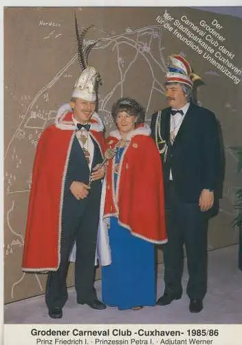 Grodener Carneval Club - Cuxhaven - 1985/86 - von 1986 (AK58800)