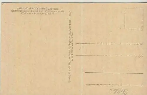 Hahnenklee-Bockswiese -  von 1952  (AK58843)