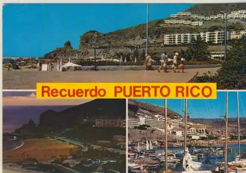 Recuerdo Puerto Rico - 3 Ansichten - von 1976  (AK58897)