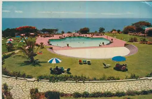 Cores de Mocambiq - Lourenco Marques - Panoramic view of Polana Hotel gardens and swimming pool - von 1963 (AK58933)