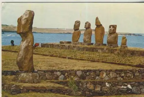 Isla de Pascua - Ahu Tahai - von 1983  (AK58941)