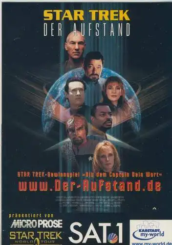 STAR TREK - Der Aufstand - SAT1 - von 1994   (AK58951)