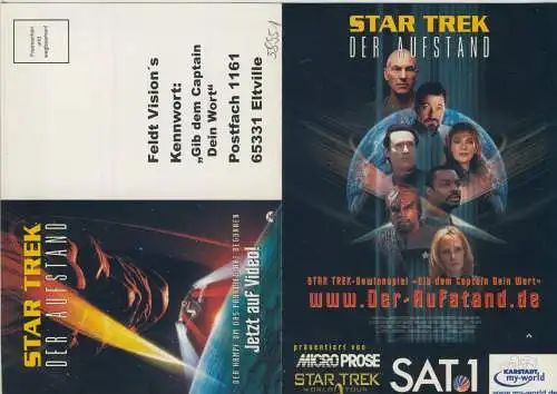 STAR TREK - Der Aufstand - SAT1 - von 1994   (AK58951)