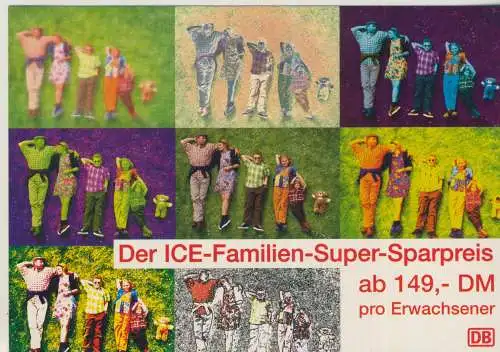 DB - Der ICE-Familien-Super-Sparpreis - von 1998 (AK58954)