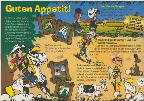 Egmont Ehapa Verlag - Lucky Luke Gewinnspiel - Klappkarte - von 1998 (AK58957)