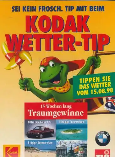 KODAK - Wetter-Tip - Klappkarte - von 1998(AK58959)