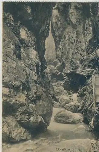 Dornbirn Gütle - Rappenloch Schlucht - von 1913  (AK59004)