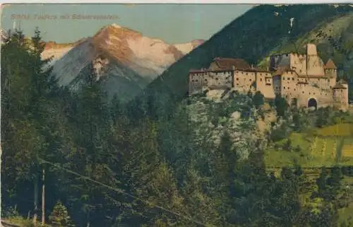 Schloß Taufers mit Schwarzenstein - Süd-Tirol - von 1909  (AK59021)